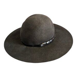 Filippo Catarzi 100th Anniversary 100% Wool Wide Brim Hat Black Made In Italy